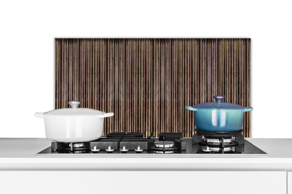 KitchenYeah Spritzschutz Küche - Küchenrückwand - Wandschutz für Herd und Spüle - Rost - Muster - Riffelblech 90x45 - Alu-Dibond (Alternativ...