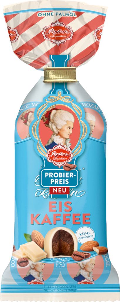 Reber Constanze Mozart Kugel Eiskaffeegeschmack 8er Packung Produktbild 