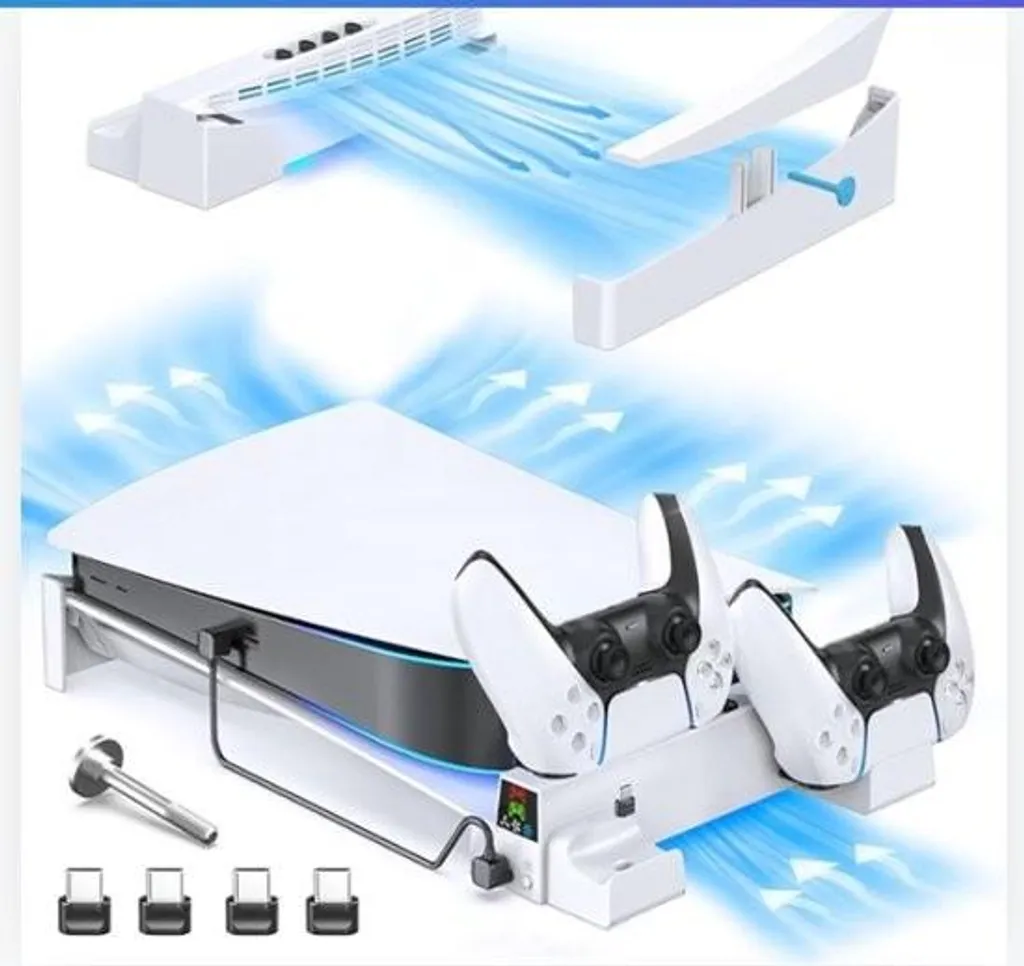 Refroidisseur Externe PS5 - Système de Ventilation USB avec 3 Ventilateurs - 2