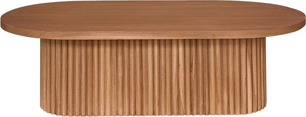 Couchtisch aus massivem Teakholz im natürlichen Look, 120 cm