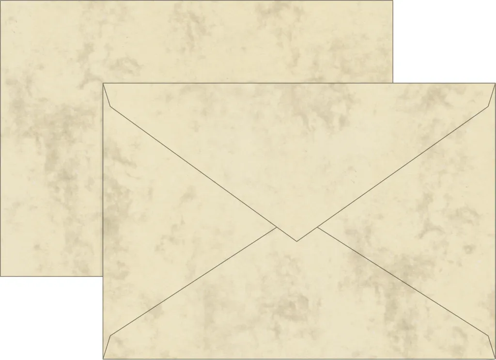 Enveloppe C5 Marbre pour faire-part et invitations spéciales Chamois