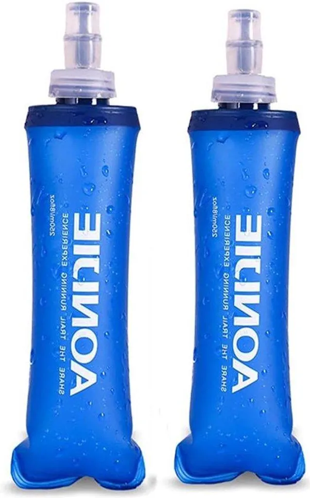 Gourde souple 250 ml pliable lot de 2 pour cyclisme et trail running