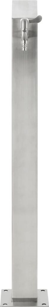 vidaXL Colonna d'acqua da giardino in acciaio inox quadrata Immagine del prodotto 