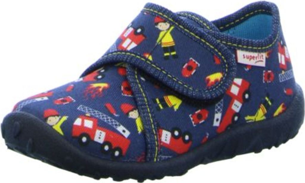 Superfit Hausschuhe SPOTTY Blau Jungen