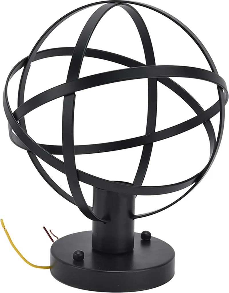 Suspension Industrielle en Fer Noir - Luminaire Cage Rétro E27 Loft