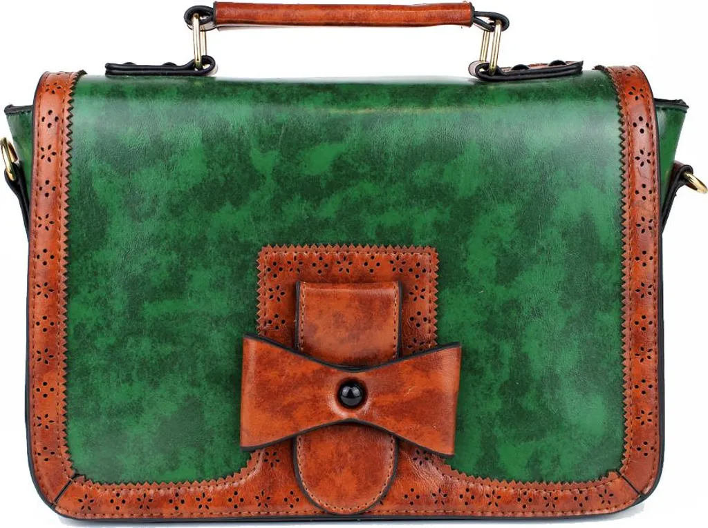Borsa Banned Verde Scandalo - Vintage Handbag Retro Rockabilly 50s