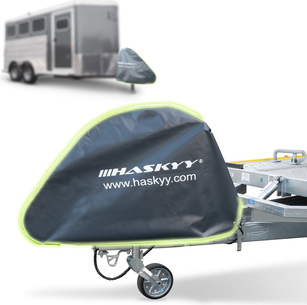 HASKYY Deichselabdeckung XXXL NEON  Deichselhaube Anhänger Produktbild 