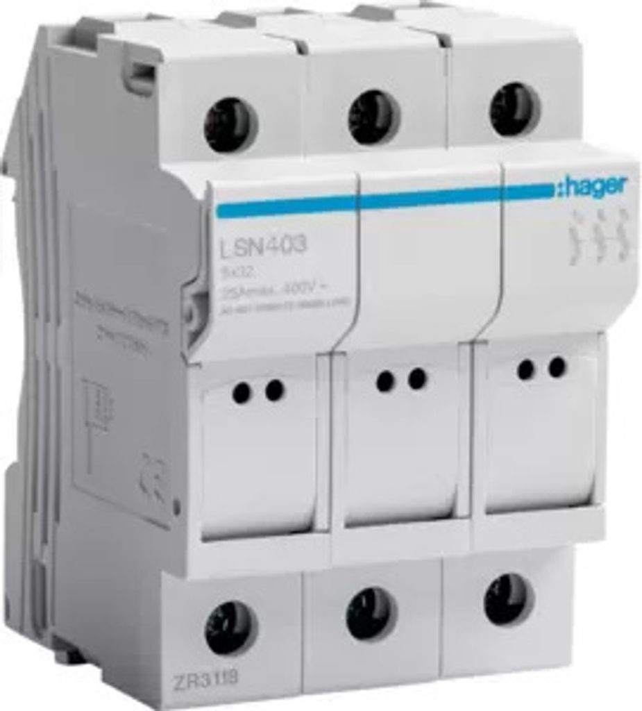 Elemento fusibile 3P 25A 400V L32 3PLE - Supporto per Immagine del prodotto 