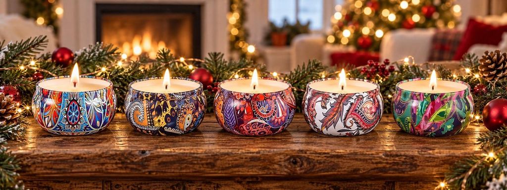 Duftkerzen aus Sojawachs in Dosen, Geschenkset, 8 Stück