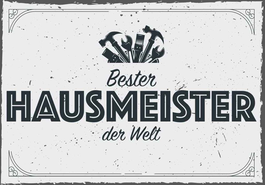 vianmo Holzschild 30x40 cm Bester Hausmeister der Welt Beruf Arbeit