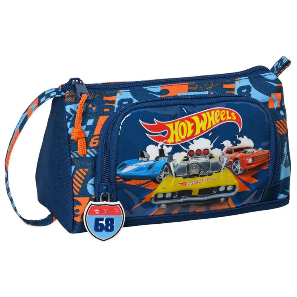 Astuccio Hot Wheels Speed Club - Portapenne con Tasca Ripiegabile
