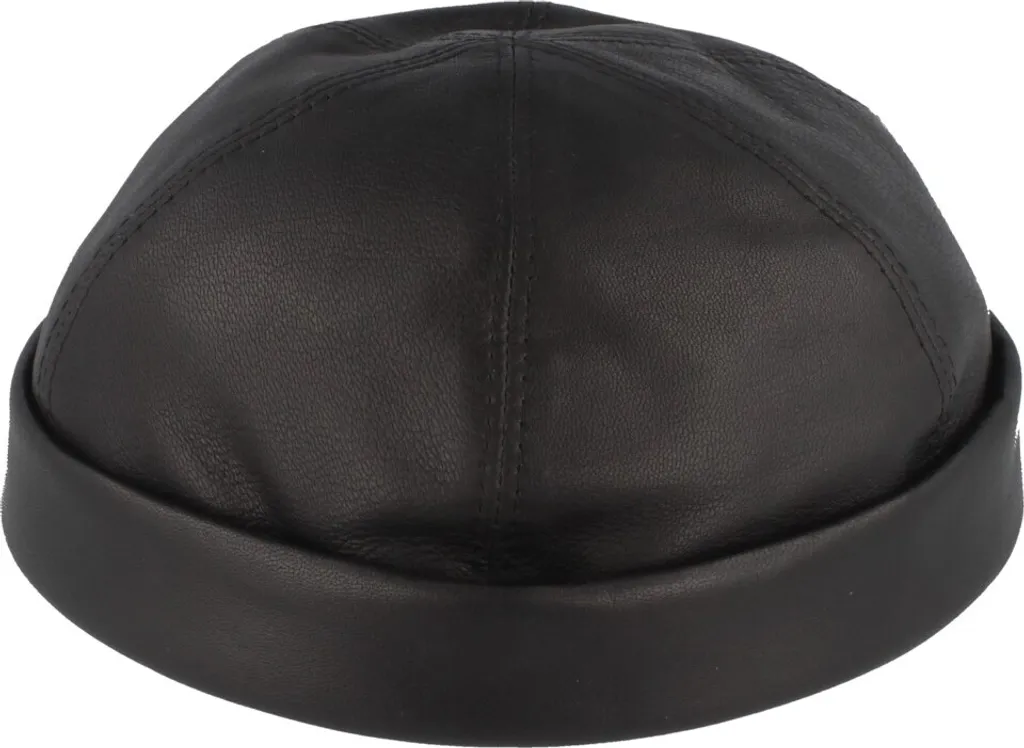 Bullani Docker Hat Pelle Nera | Miki Beanie Premium Urban Style