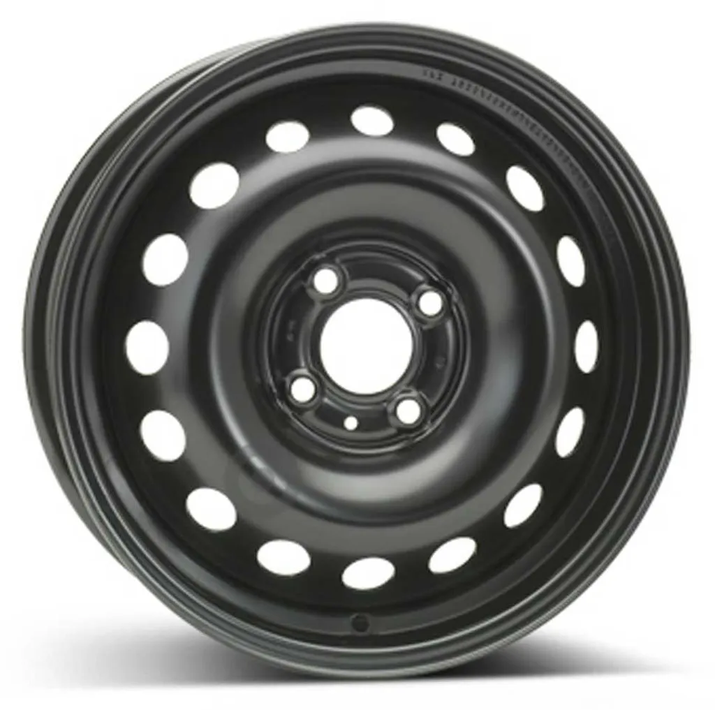 Remplacer jante tordue : Jante acier noire ALCAR 7935 5.5x15 4x100