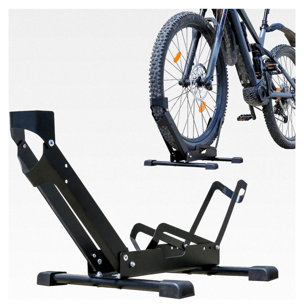 Fahrradständer für Mountainbikes, freistehend, geeignet für E-Bikes, Hinterrad und Vorderrad, 26 bis 29 Zoll