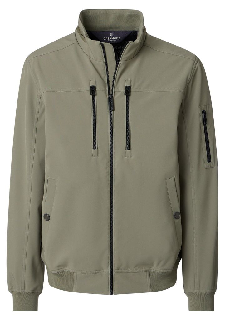 CASAMODA Herren Outdoor-Softshell-Blouson Zipper Hellgrün 6XL