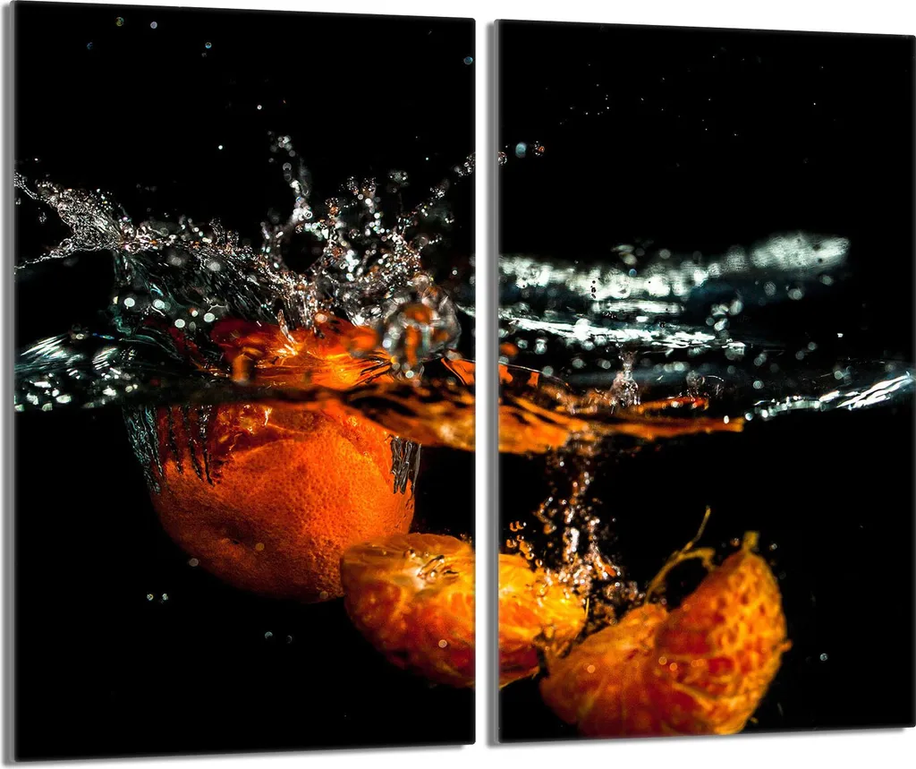 Coprifornelli 2 Pezzi 30x52 Vetro Temperato Arancione Nero | Offerta