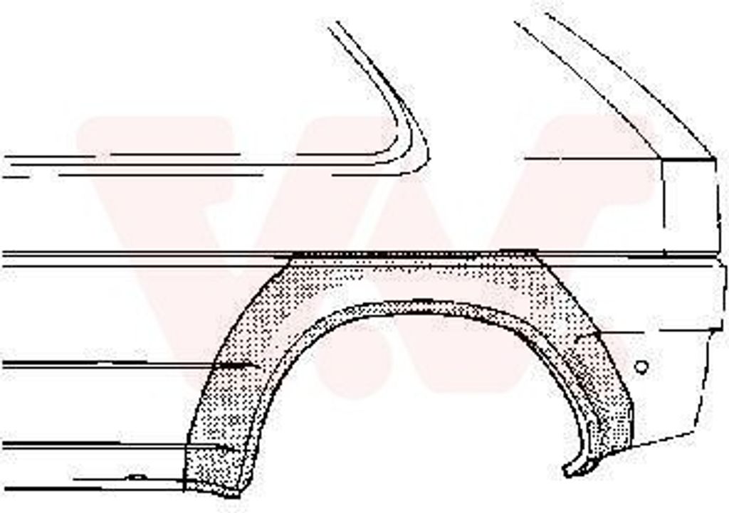 VAN WEZEL Seitenwand Reparaturblech für OPEL Astra F CC (T92)
