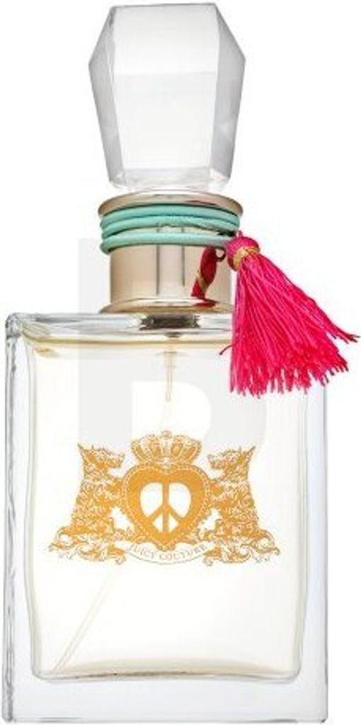 A clear, professional studio shot of a Juicy Couture perfume bottle.