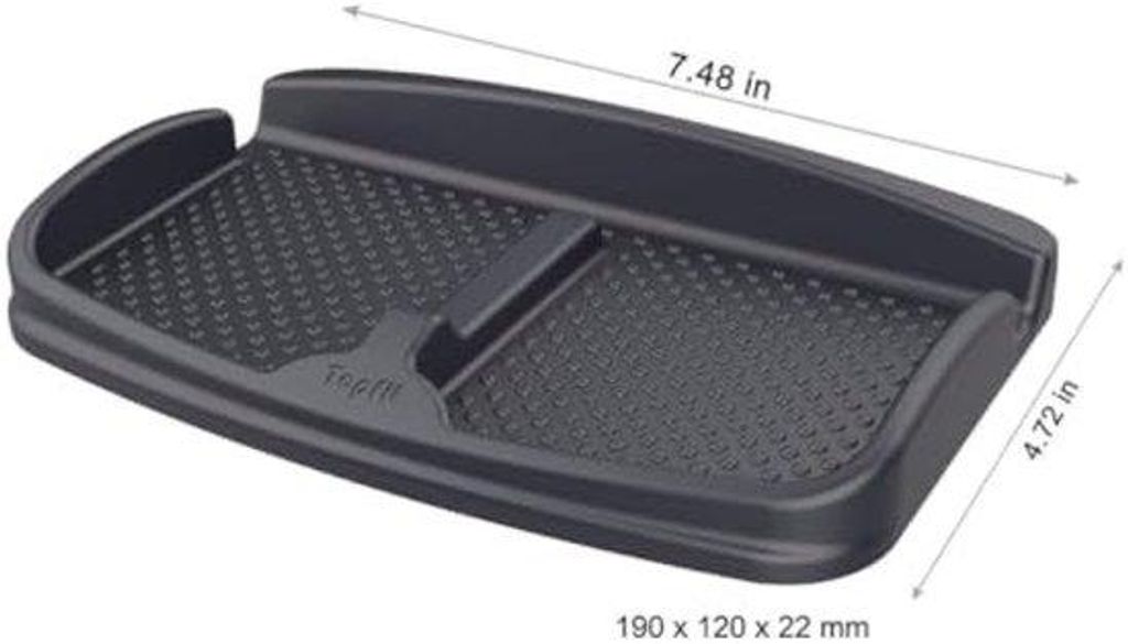 Universelles Auto-Armatuur-Halter für Smartphones, Antirutsch-Silikon-Basis, Schwarz, Mittelgröße