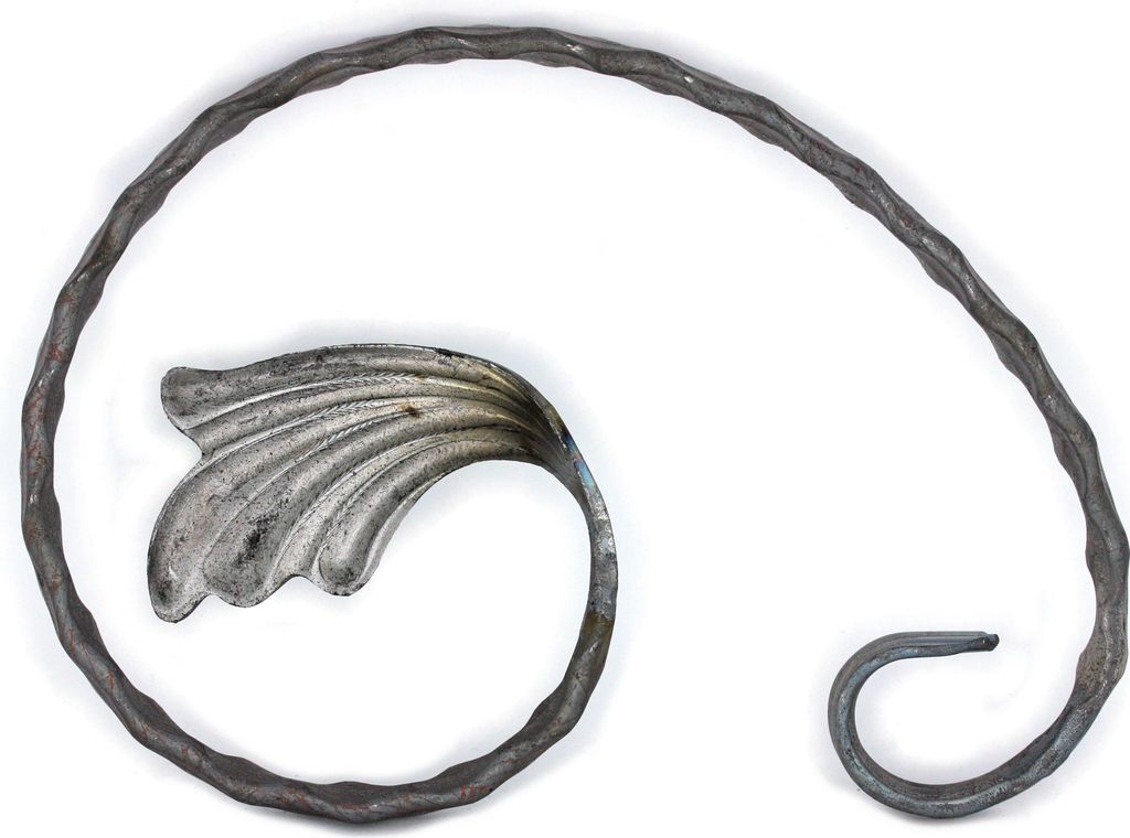 UHRIG Schmiedeeisen Schnörkel, Bogen geschmiedet für z.B. Zaun, Geländer uvm. 190x140mm aus 12x6mm Stahl