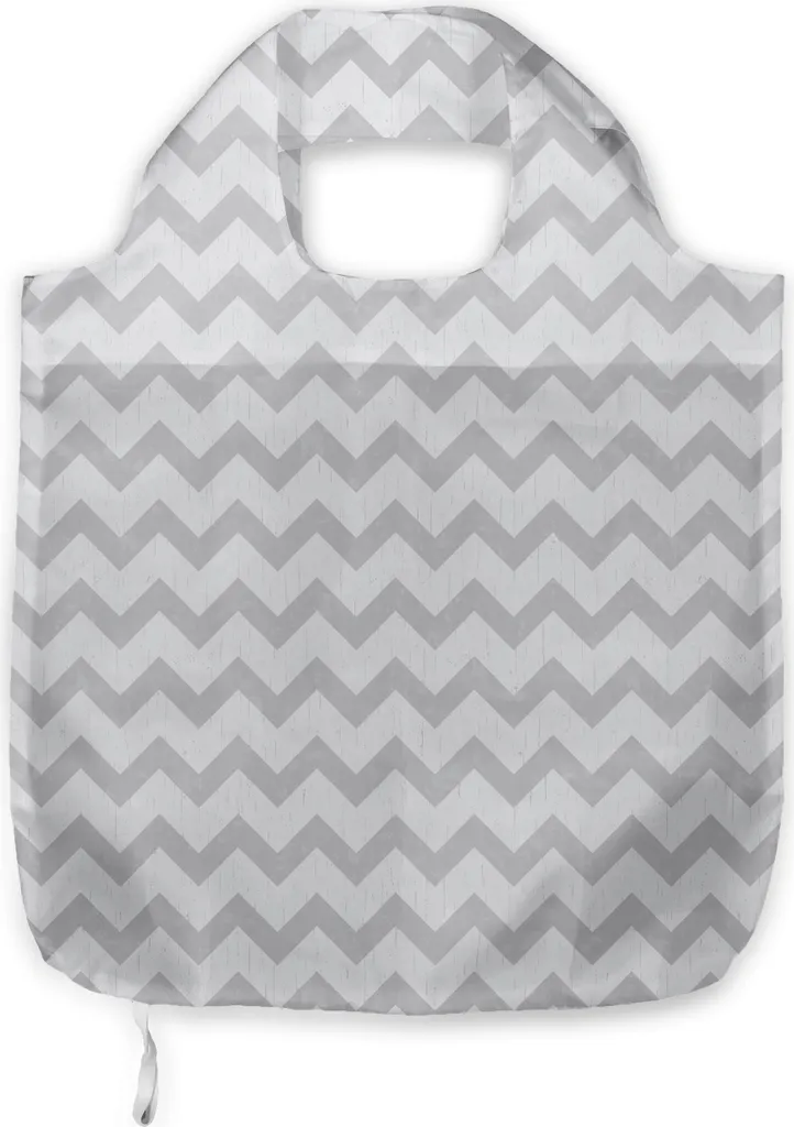 Borsa Shopping Riutilizzabile ABAKUHAUS - Zigzag Grigio/Bianco - 1