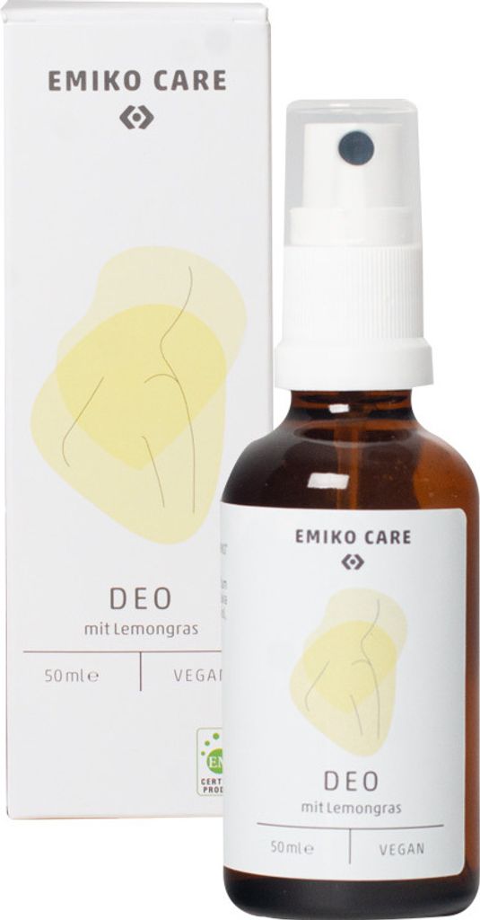 EMIKOCare Deo 50 ml natürlich frisches Deo mit natürlichen Inhaltsstoffen und ohne Aluminiumsalze