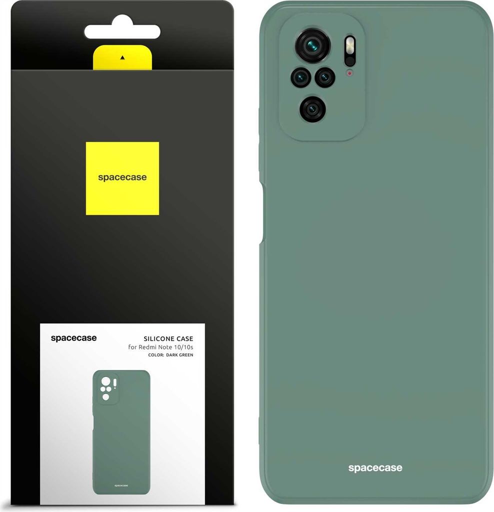 Spacecase Silikonhülle Redmi Note 10/10s dunkelgrün