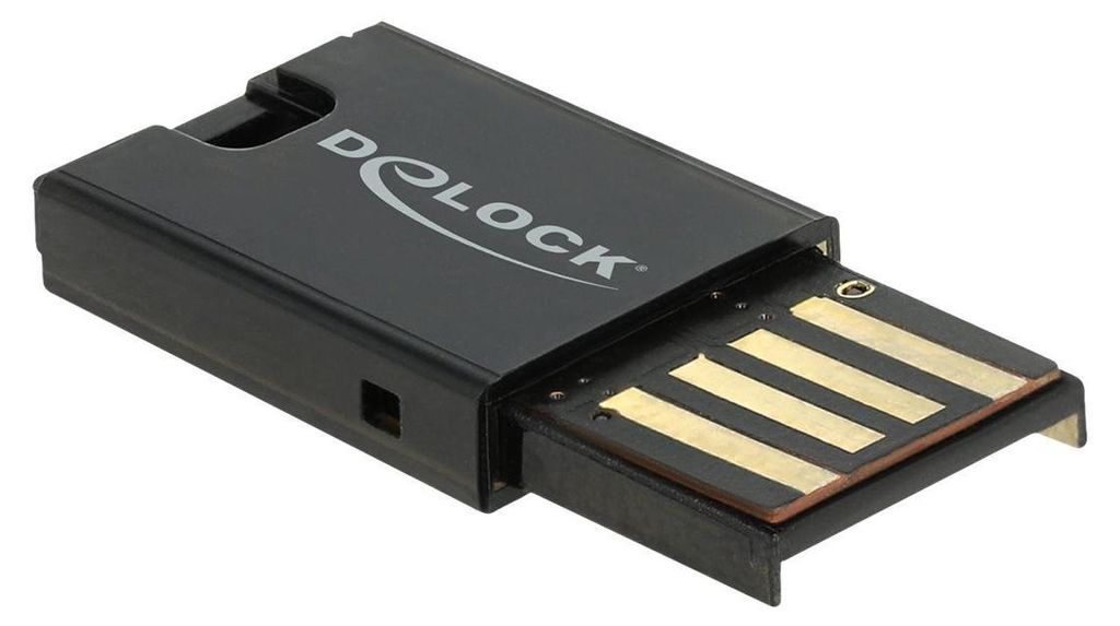 DELOCK USB 2.0 Card Reader für Micro SD Speicherkarten Zdjęcie produktu 