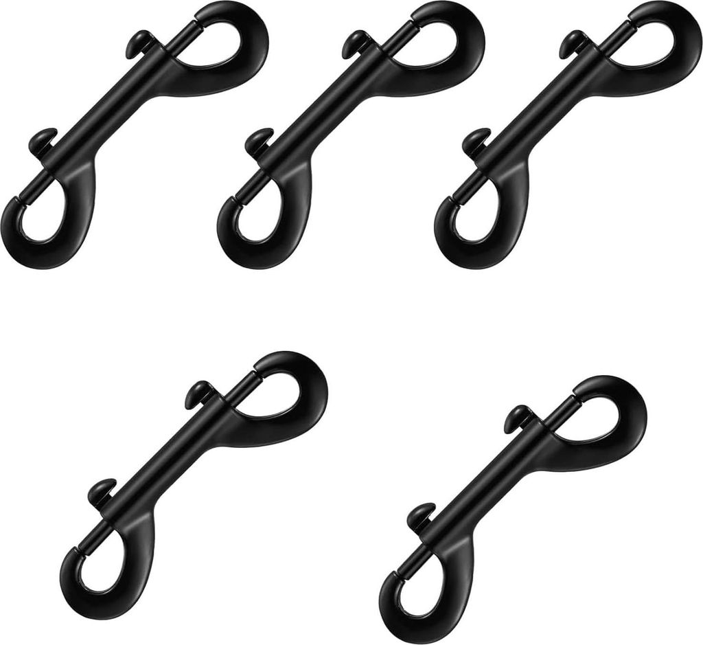 Doppel Karabinerhaken Edelstahl Doppelkarabiner Karabinerhaken Bolzenschnapper Doppelhaken Karabiner Doppel Ended Bolzen Zinkdruckguss Vernickelt f...
