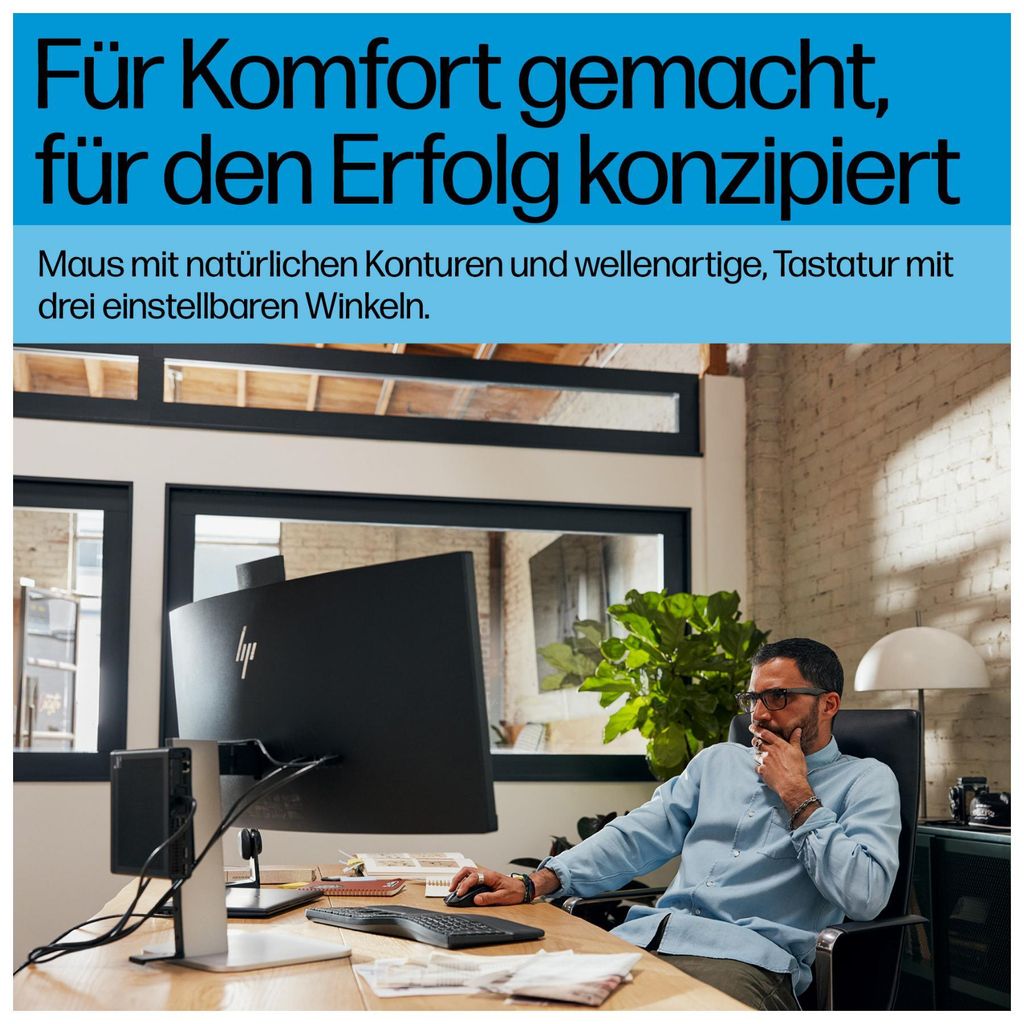 HP 685 - Tastatur-und-Maus-Set - dual mode, 3-zone layout, multi-device, 23 programmable keys, OS Auto-Detection, low profile key travel - full siz...