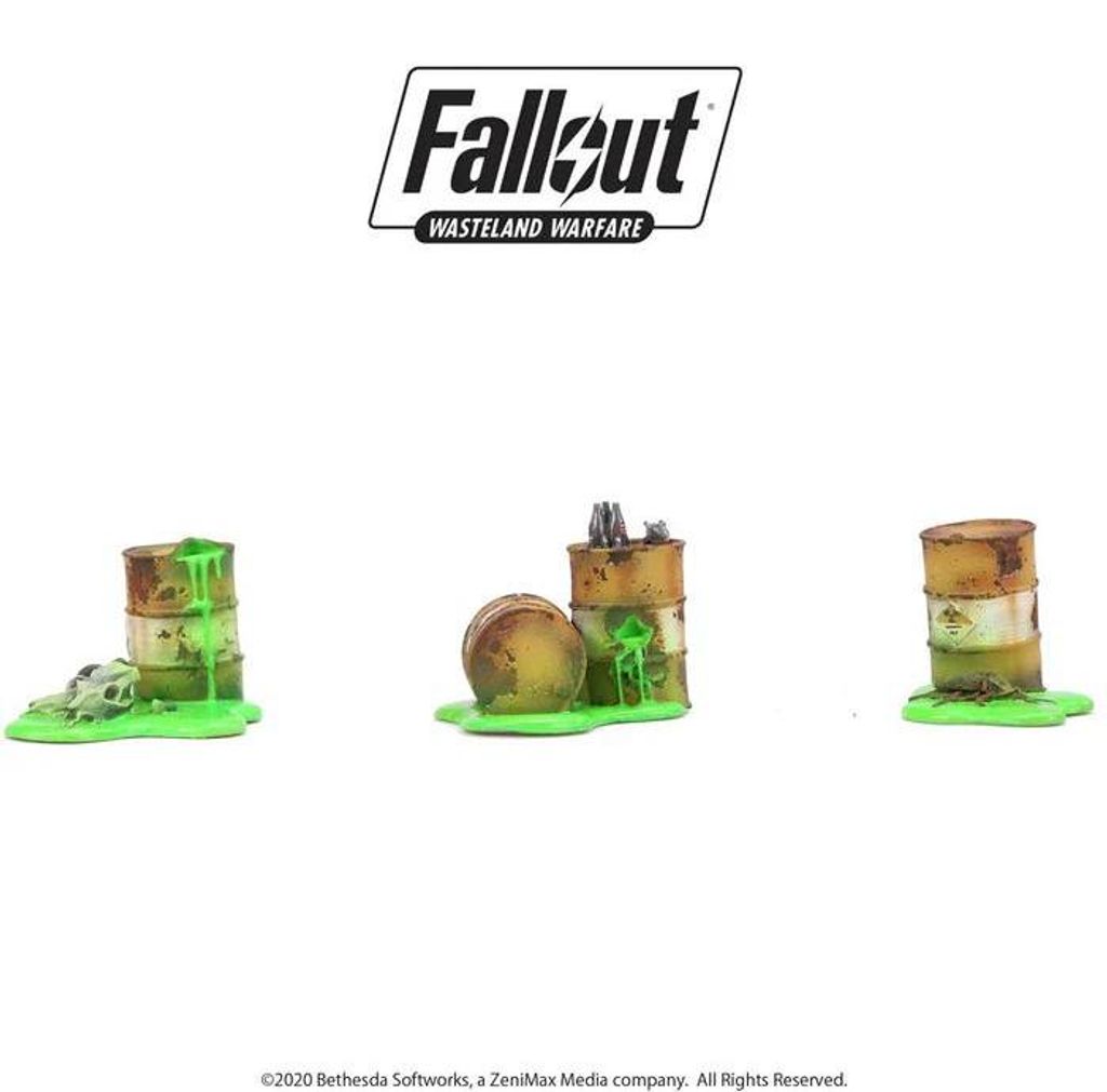 Fallout: Wasteland Warfare – Radioaktive Container – Gelände