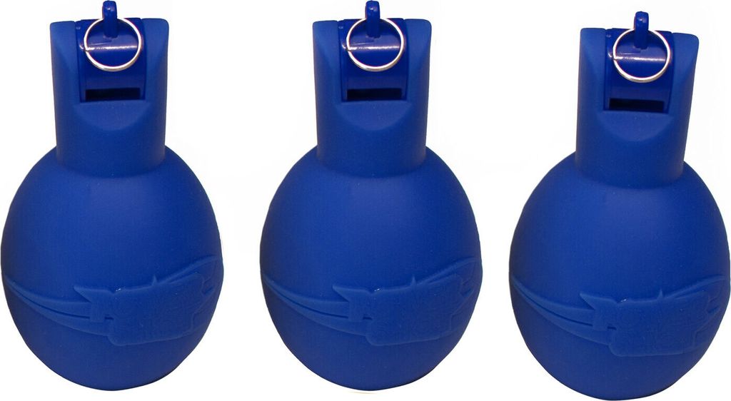 Birnenpfeife / Handpfeife Hygienisch blau - 3er-Set Produktbild 1