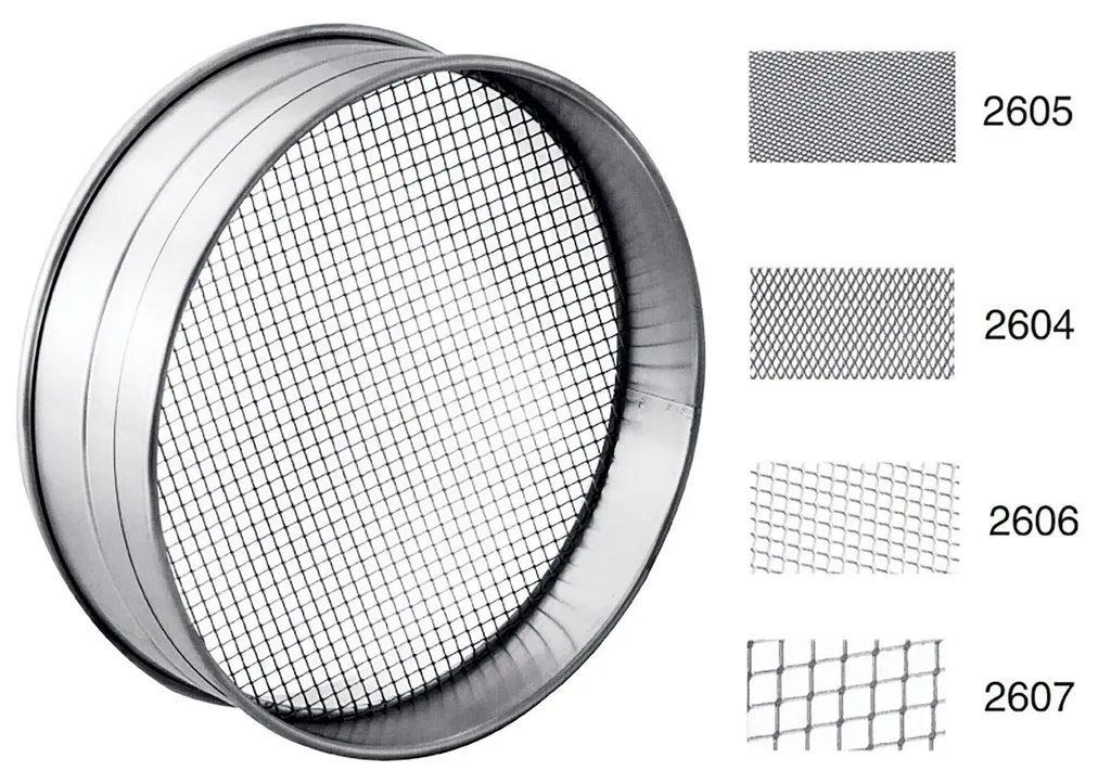 Tamis de Cuisine Rond 35 cm en Inox avec Bordure Haute de 100 mm