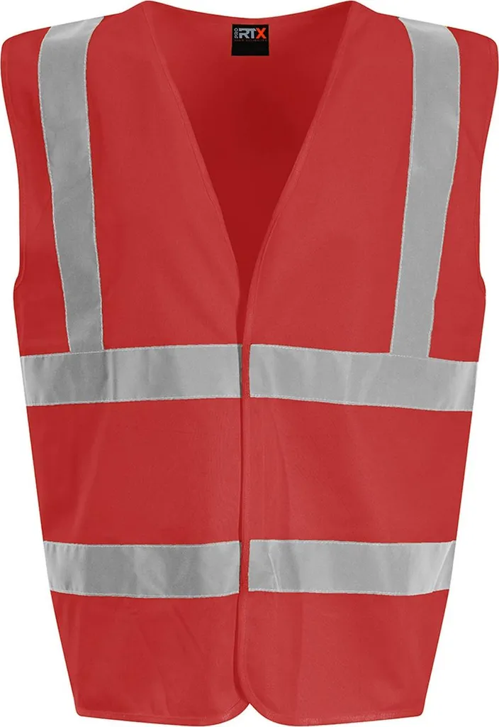 Gilet Staff Rosso PRO RTX PC4002 L - Alta Visibilità per Eventi