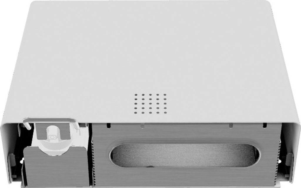 Hochwertige Papierhandtuch- und Desinfektionsmittelspender Kombination aus Edelstahl, Farbe:Weiß