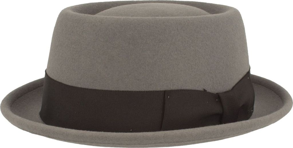Bailey kleiner knautschbarer Pork Pie Darron aus Wollfilz, grau, Gr. XL
