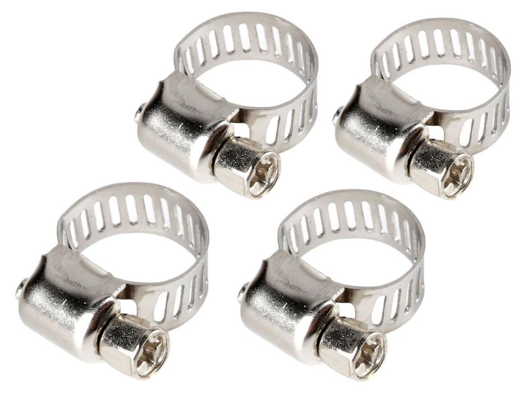 Schlauchschellen Lampa aus Edelstahl - Set 4 St - ? 8 mm - Ø 8-12 mm