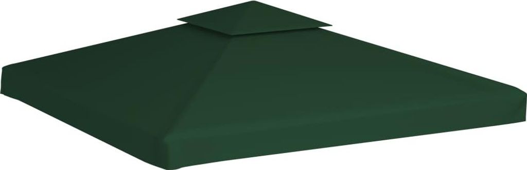 vidaXL Pavillon-Ersatzdach 310 g/m² Grün 3x3 m