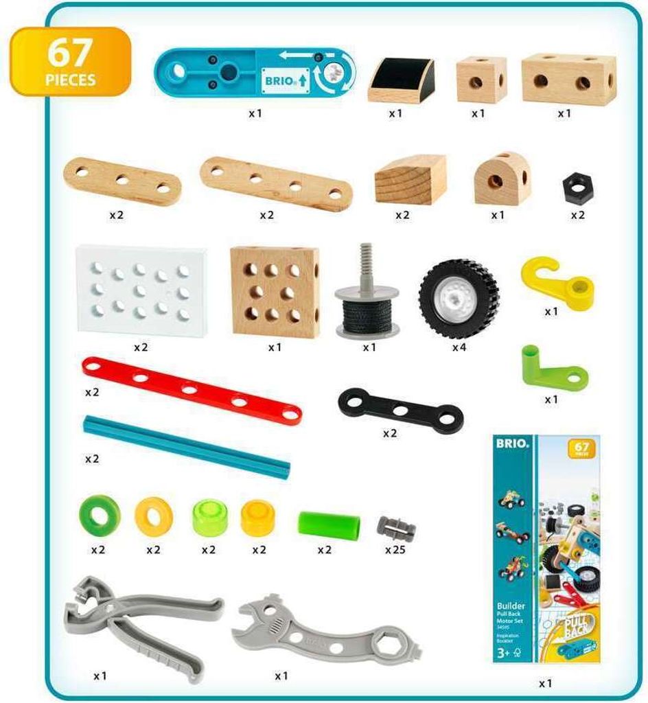 BRIO Builder 34595 Motorická stavebnice s tahacím Obrázek produktu 3