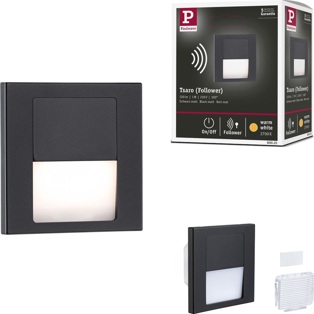 Paulmann LED Wandeinbauleuchte Tsaro Produktbild 