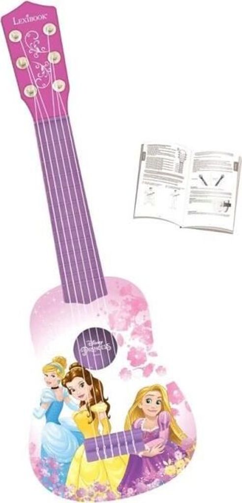 Disney Prinzessinnen Gitarre, 53cm, 6 Nylon Saiten, Inklusive Lernanleitung