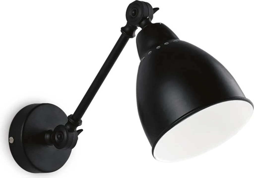 Applique murale noire NEWTON 1 ampoule E27 luminaire design industriel