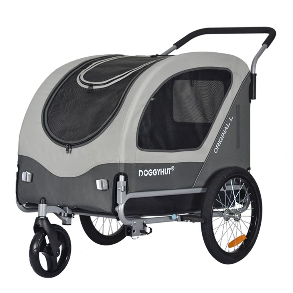 DOGGYHUT Large Fahrradanhänger & Hundebuggy 2 in 1 für Produktbild 