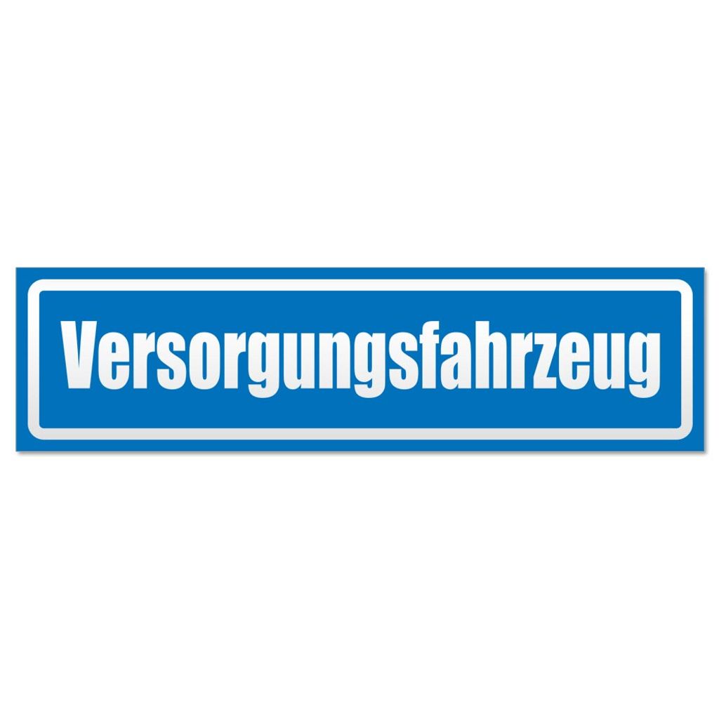 Versorgungsfahrzeug invertiert Magnetschild Schild magnetisch