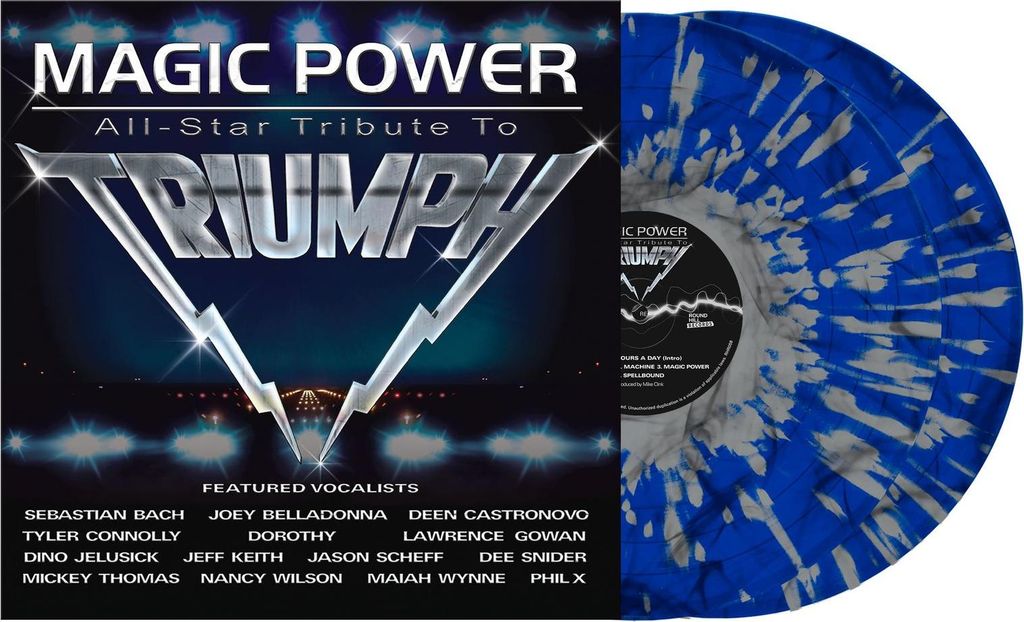 Various Artists - Magic Power All-Star Tribute To Triumph (Indie Edition) (Dark Blue & White Splatter Coloured) (2 LP)