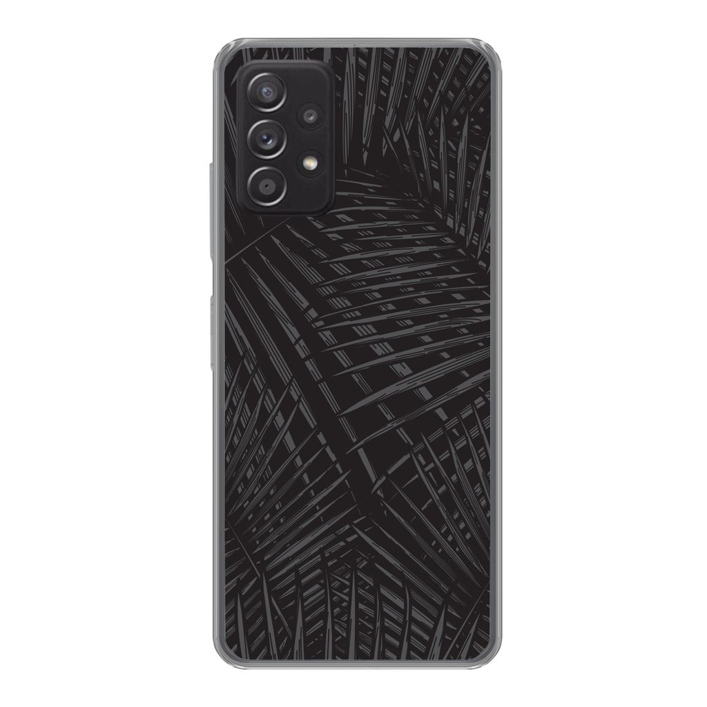 MuchoWow Handyhülle Schutzhülle Hülle für Samsung Galaxy A53 5G Modern - Pflanzen - Tropisch Silikon Softcase Handy Hülle - Schutzabdeckung