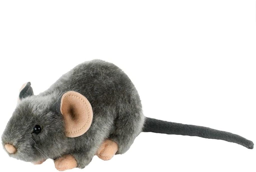 Ratte ca 30cm Plüsch Kuscheltier Graue große Maus 