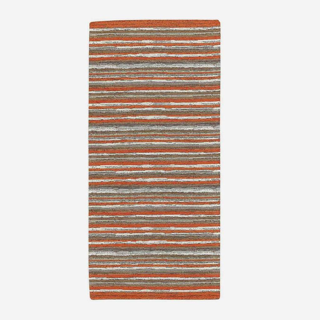 Läufer Teppich für Küche und Bad waschbar rutschfest Laos Orange