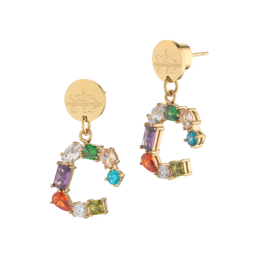Boucles d'oreilles Roccobarocco RBJ0050GP sans nickel confortables