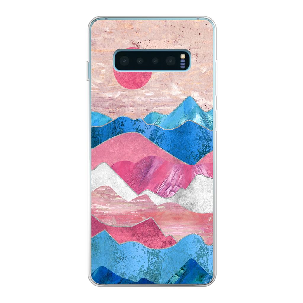 MuchoWow Handyhülle Schutzhülle Hülle für Samsung Galaxy S10 Lite Stolz - Transgender - Marmor Silikon Softcase Handy Hülle - Schutz